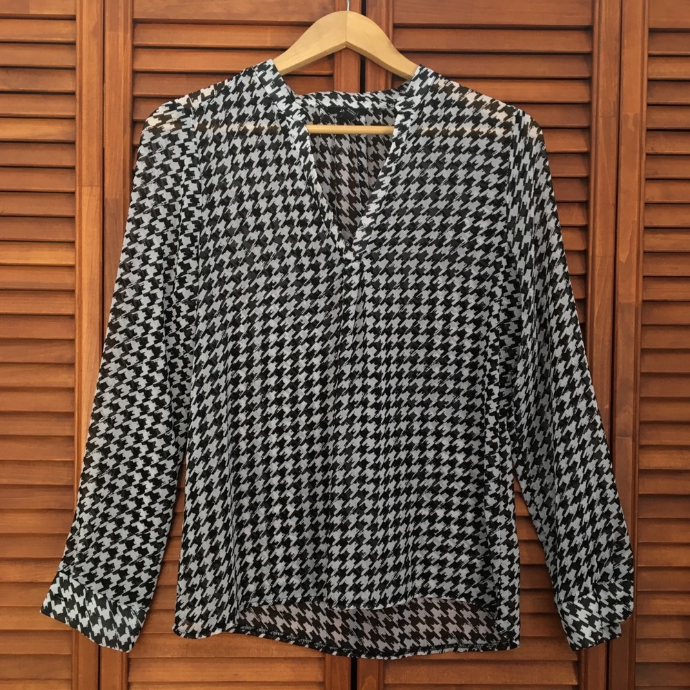 Houndstooth Blouse